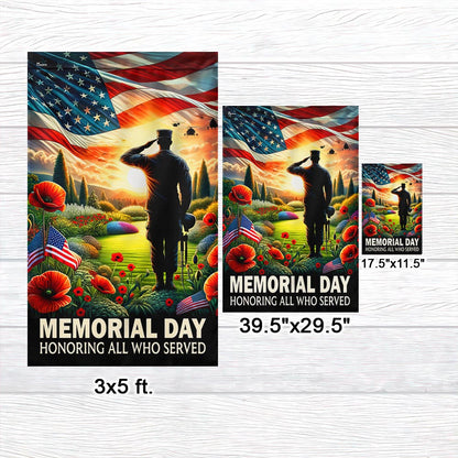 FLAGWIX Memorial Day Honoring All Who Served Veteran American Flag MLN2704F