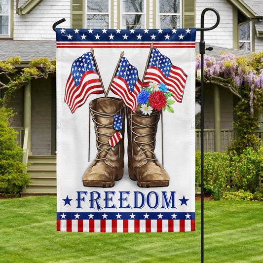 Flagwix American Flag - Veteran Boots Freedom Independence Day Patriotic Flag MLN1422F
