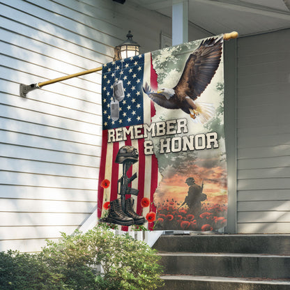 Memorial Day Veteran Remember & Honor Flag NNT02DTD