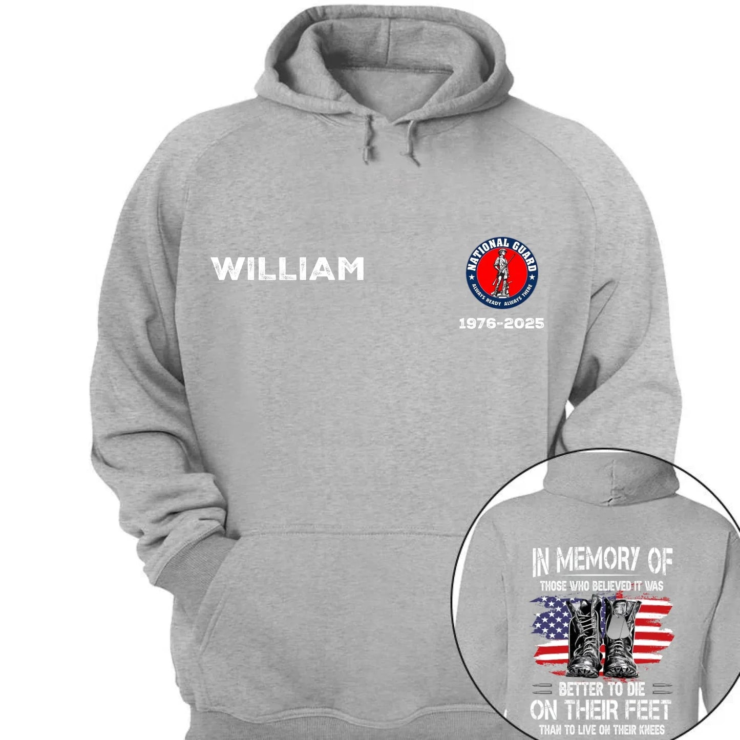 Honor Veterans - Personalized Badges & Names on Memorial Apparel