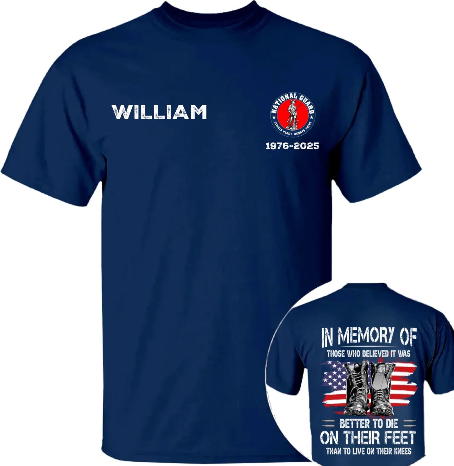 Honor Veterans - Personalized Badges & Names on Memorial Apparel