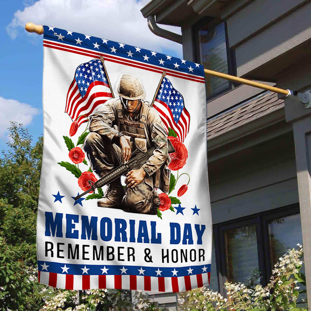 Memorial Day Veteran Remember And Honor Flag NTT05TTH
