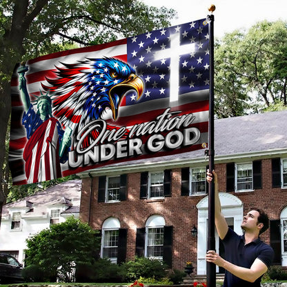 One Nation Under God Eagle Grommet Flag TQN2699GF