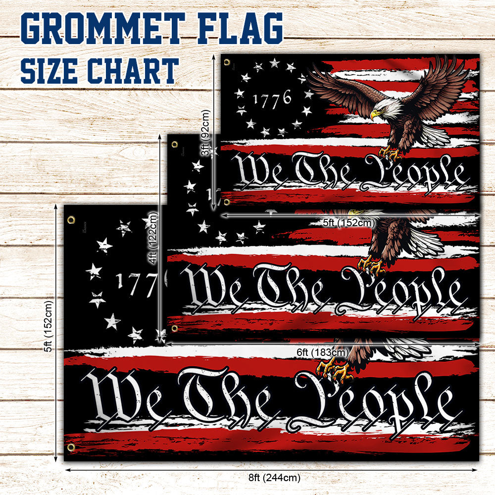 We The People American Patriot Grommet Flag MLN3200GF