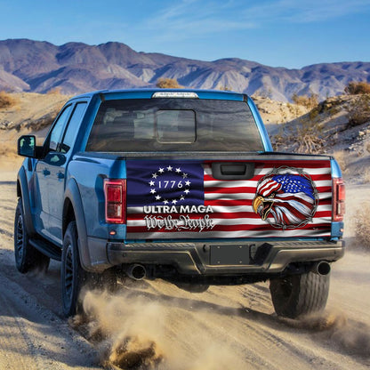 Ultra MAGA We The People Eagle 1776 Tailgate Decal Sticker Wrap TQN145TD