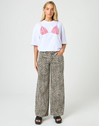 No Bra? Just Kidding Tee — Personalized Bra Illusion Print T-Shirt