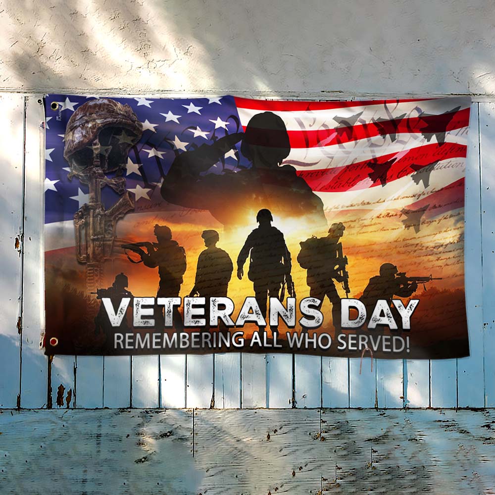 Veterans Day Remembering All Who Served, Veteran Flag TPT751GF