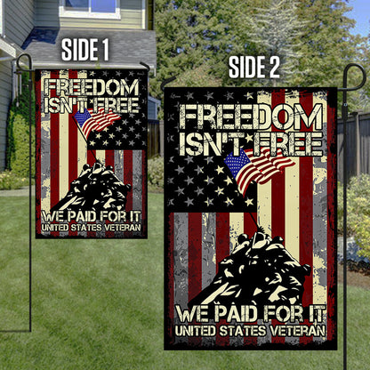 Veteran Flag Freedom Is Not Free BNV385F