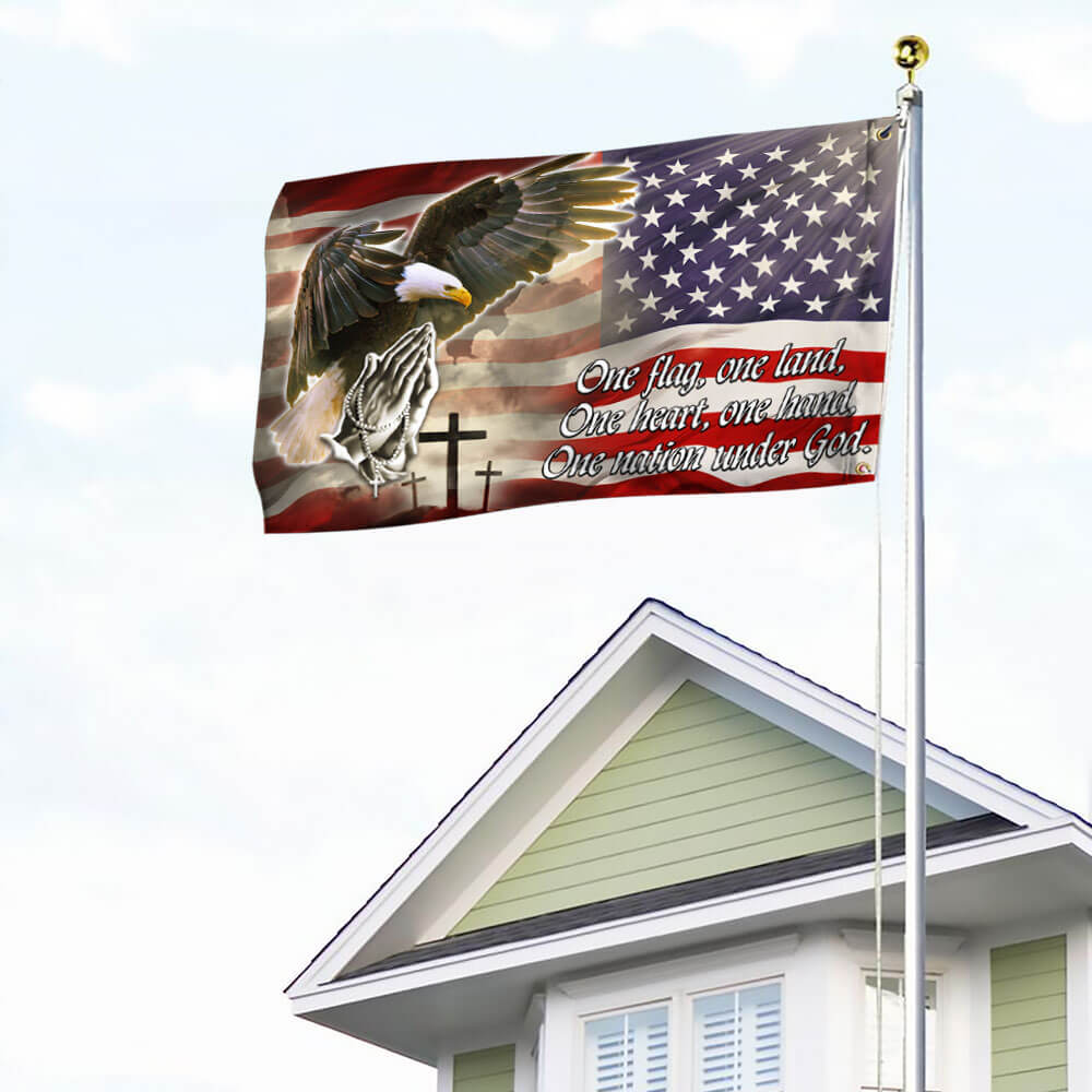American Eagle Flag One Nation Under God THB3455GF