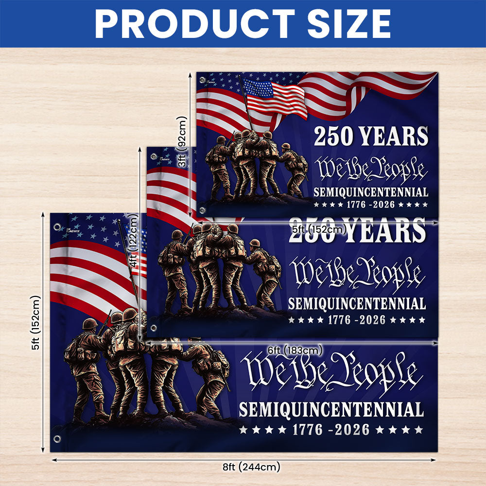 Flagwix American Flag - 250 Years We The People Semiquincentennial Grommet Flag