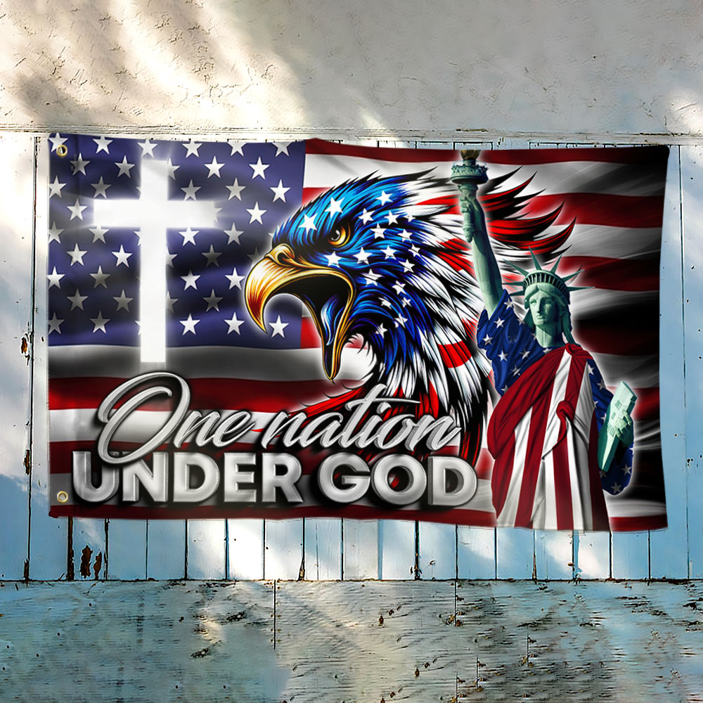 One Nation Under God Eagle Grommet Flag TQN2699GF