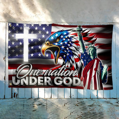 One Nation Under God Eagle Grommet Flag TQN2699GF