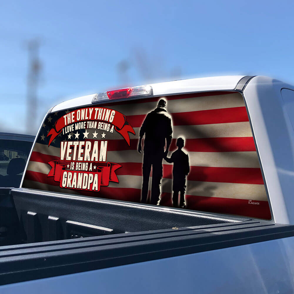 Veteran Grandpa Rear Window Decal THB3847CD