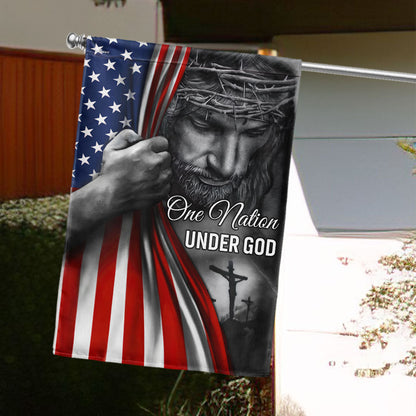 American Flag - One Nation Under God Jesus Flag – Outdoor Decor