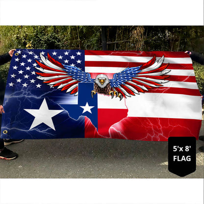 Texas American Eagle Grommet Flag THB3471GF