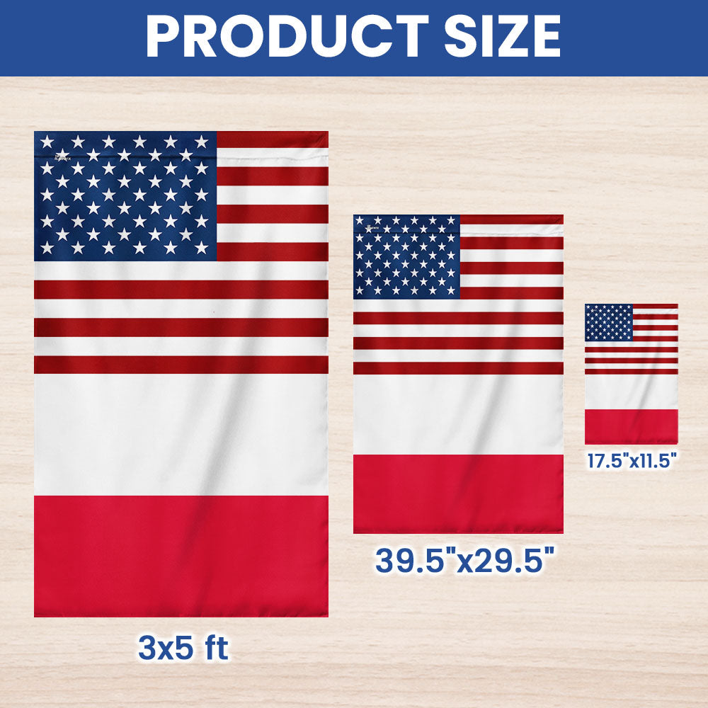 USA and Poland Garden Flag LHB131TTH