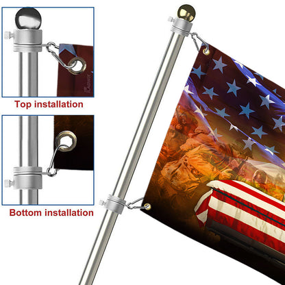 Veteran Flag Remembrance American Eagle Honoring All Who Served Grommet Flag QTR31GF