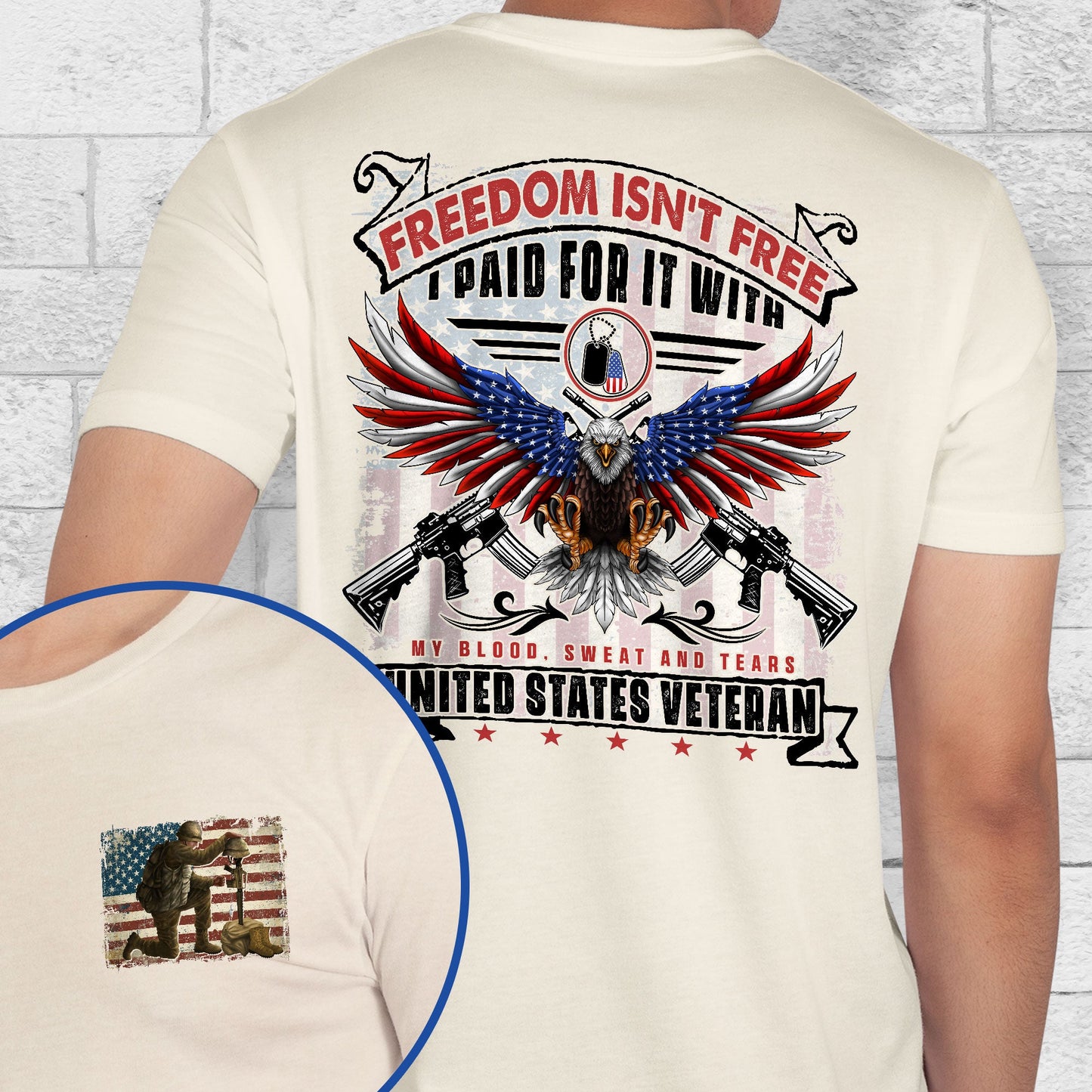 Veteran Freedom Isn't Free I Paid For It With My Blood, Sweat and Tears T-Shirt MLN3142TS