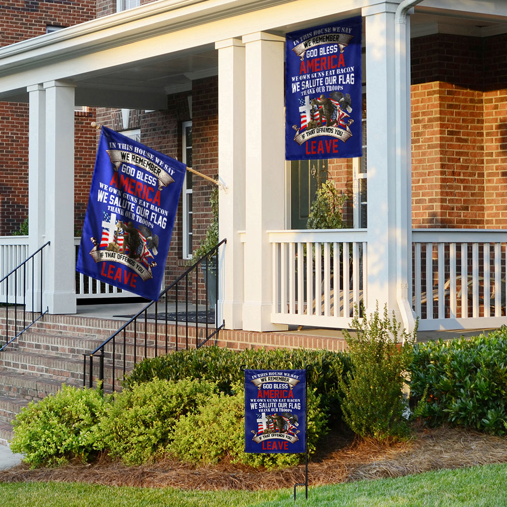 Veteran Memorial Day In This House God Bless America Thanks Our Troops Flag MLN1268F