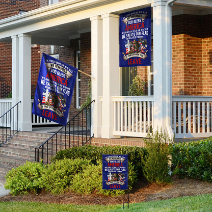 Veteran Memorial Day In This House God Bless America Thanks Our Troops Flag MLN1268F