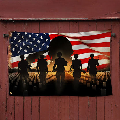 Veteran Grommet Flag United States Military Thank You BNN178GF