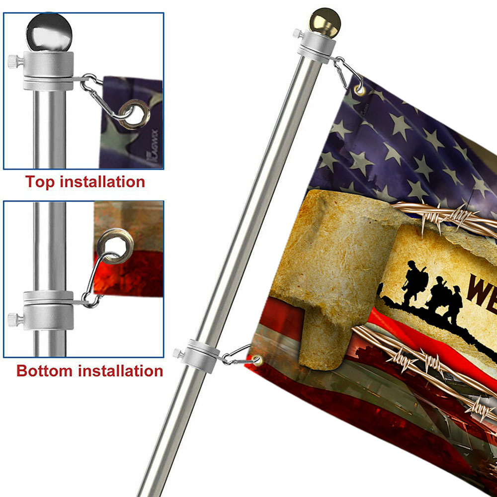 Veteran Grommet Flag We Will Never Forget BNN205GF