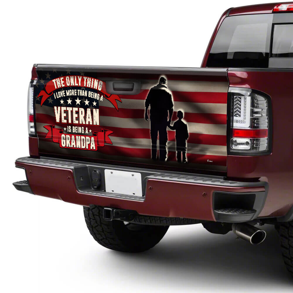 Veteran Grandpa Truck Tailgate Decal Sticker Wrap THB3847TD