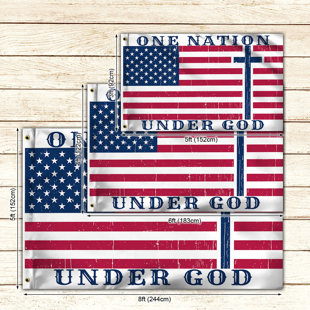 One Nation Under God American Grommet Flag MLN873GF