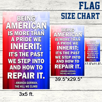 Patriot Flag Being American Is More Than A Pride We Inherit Flag MLN1053F
