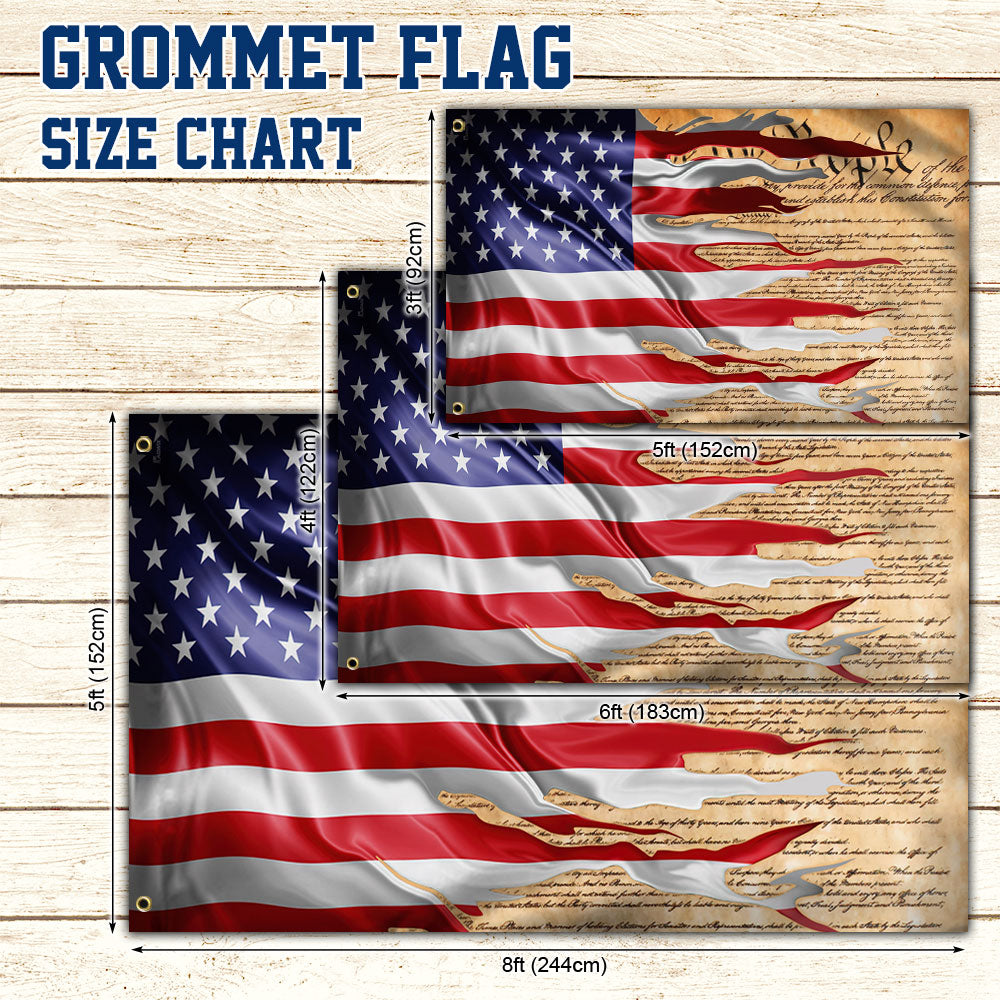 Patriot US Grommet Flag We The People DDH3445GF