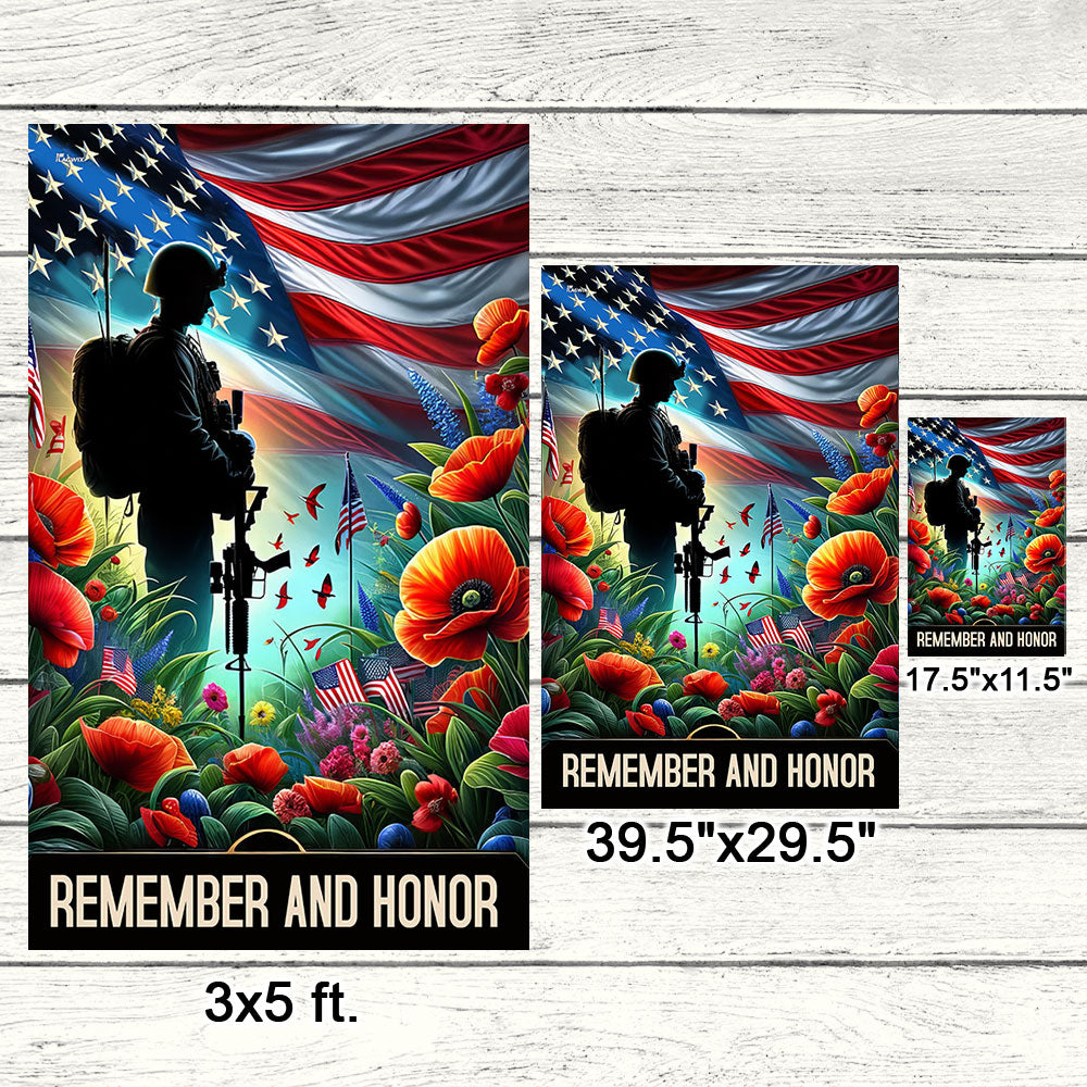 FLAGWIX Veteran Memorial Day Remember and Honor Flag MLN2706F