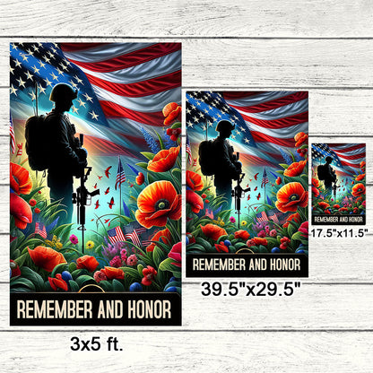 FLAGWIX Veteran Memorial Day Remember and Honor Flag MLN2706F