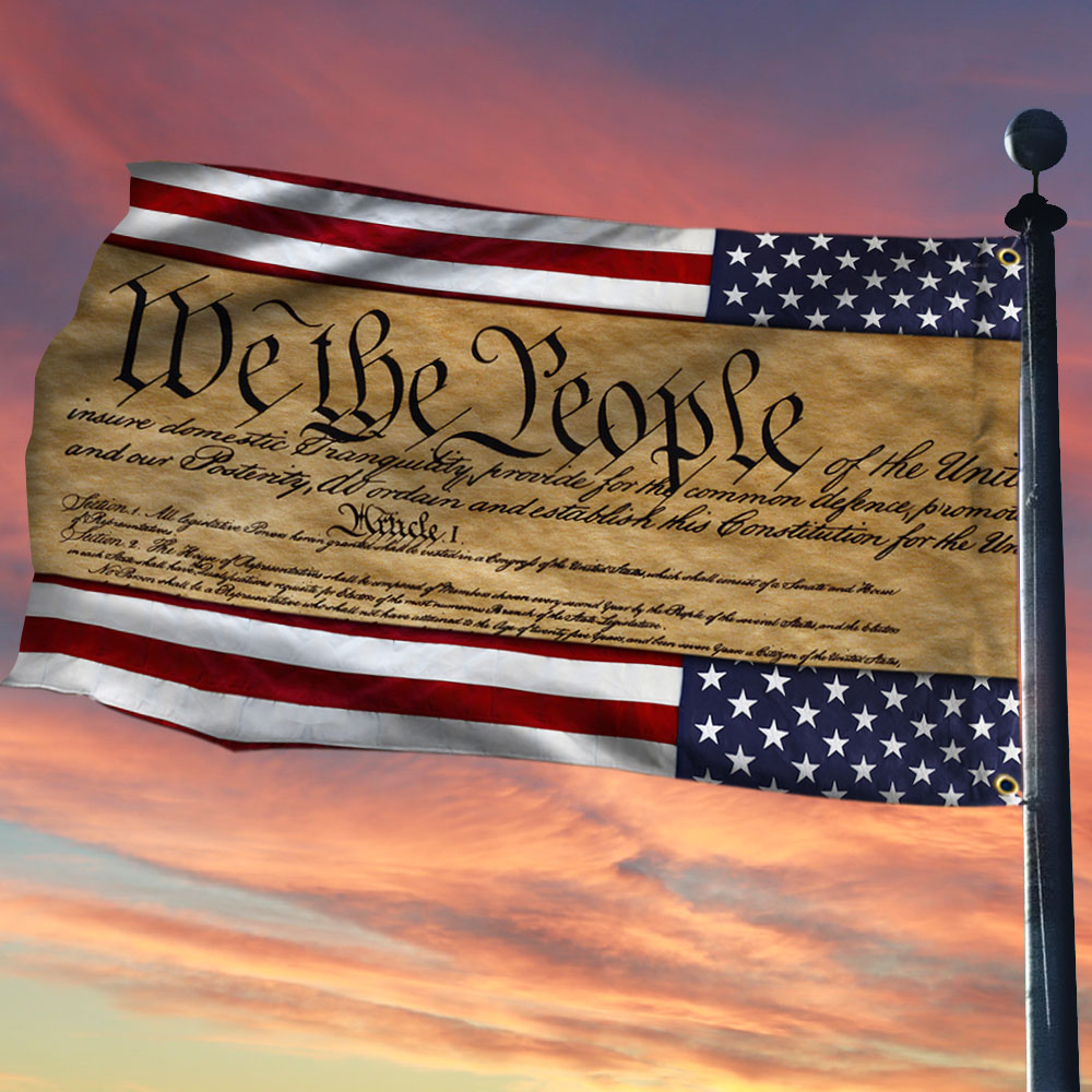 We The People Patriotic American Grommet Flag DHP3320GFv1