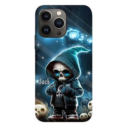 Cool Dude - Personalized Skull Full Print Phone Case