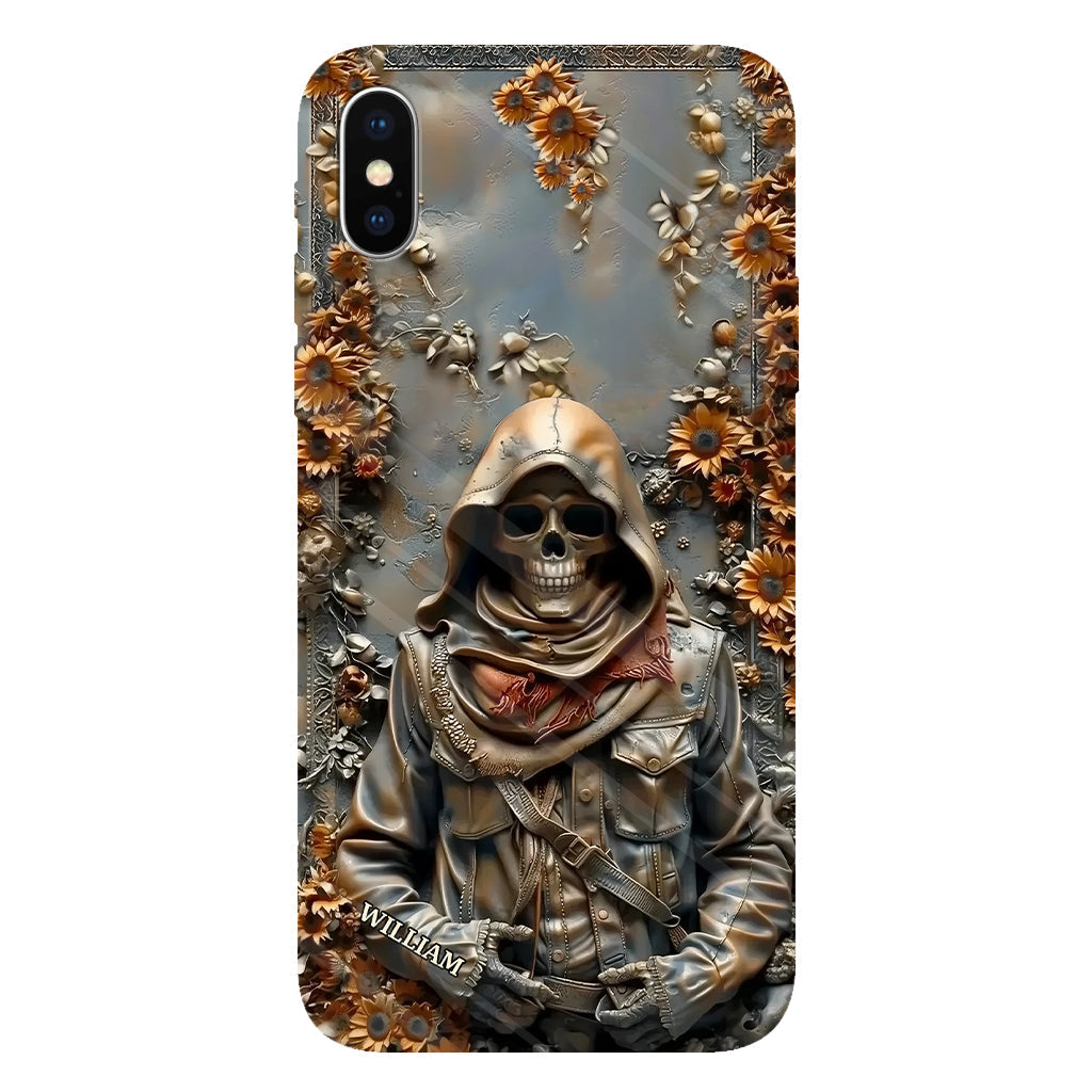 Vintage Skull - Personalized Skull Full Print Phone Case