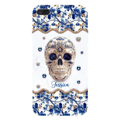 Skull Toile de Jouy - Personalized Skull Full Print Phone Case