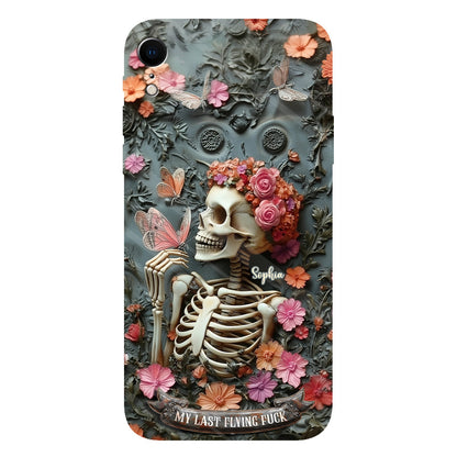 My Last Flying F*ck - Personalized Skull Full Print Phone Case