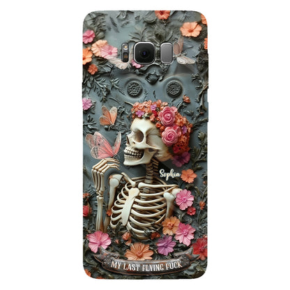 My Last Flying F*ck - Personalized Skull Full Print Phone Case