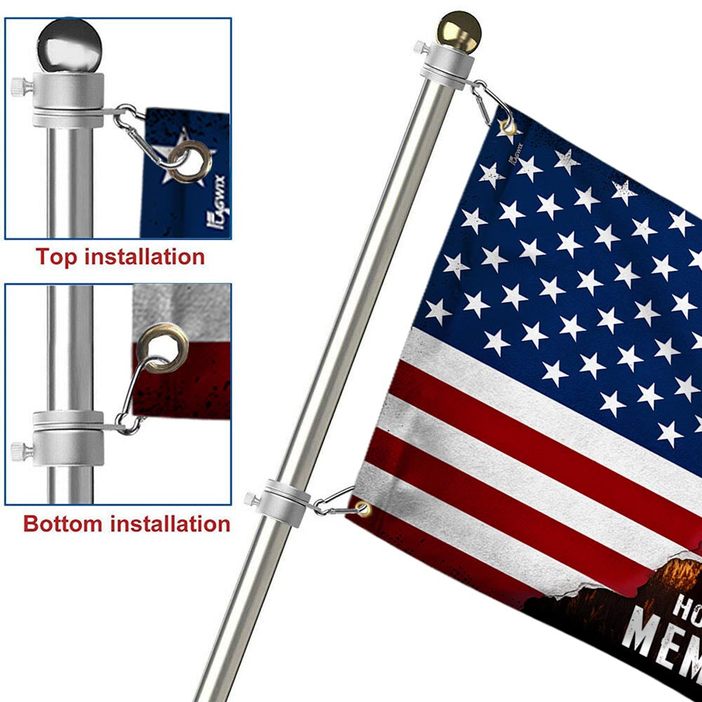 Memorial Day US Veteran Honor The Fallen Grommet Flag MLN5531TTH