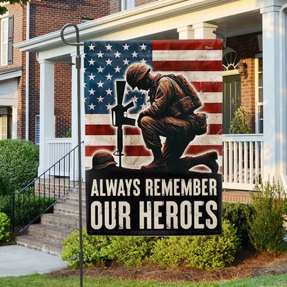 Veterans Day Always Remember Our Heroes Flag TQN3632F