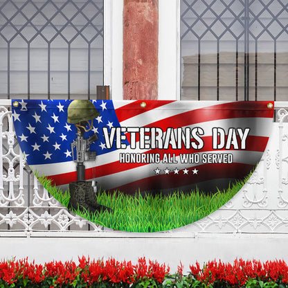 Veterans Day Honoring All Who Served Non-Pleated Fan Flag MLN3986FL