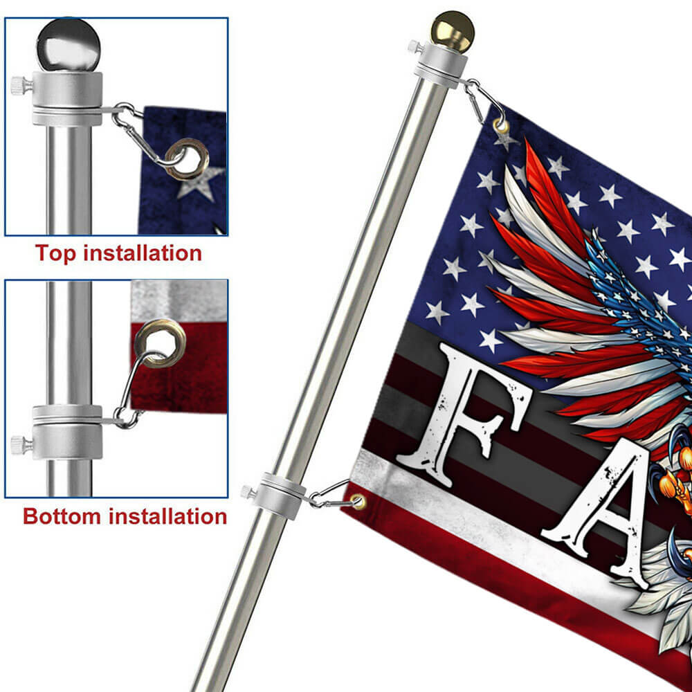 Faith Flag Christian Cross American Patriotic Flag TPT190GFv1