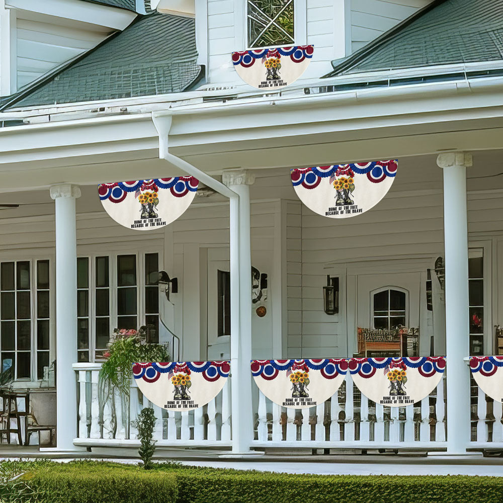 Flagwix American Flag - Memorial Day Veterans, Home Of The Free American Non-Pleated Fan Flag TPT1645FLv1
