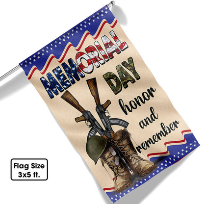 Memorial Day Flag Honor And Remember Patriotic Veterans TQN1014F