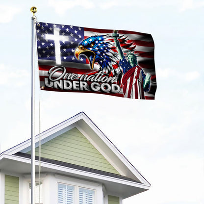 One Nation Under God Eagle Grommet Flag TQN2699GF