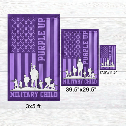 Purple Up Military Child Flag TQN1128F