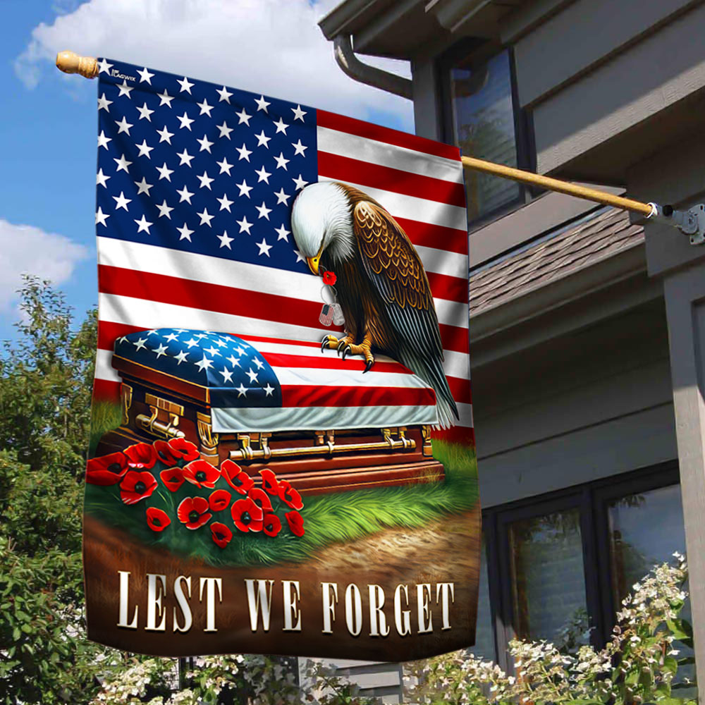 Lest We Forget Memorial Day American Flag TPT1591F