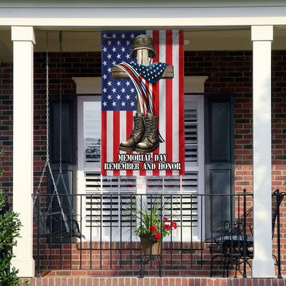 FLAGWIX Veteran Memorial Cross Memorial Day Remember and Honor Flag MLN2654F