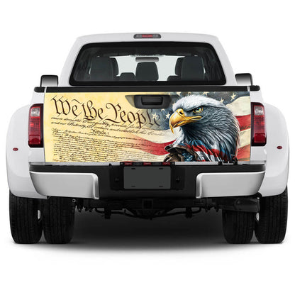 We The People. Patriotic American Eagle Truck Tailgate Decal Sticker Wrap TPT780TD
