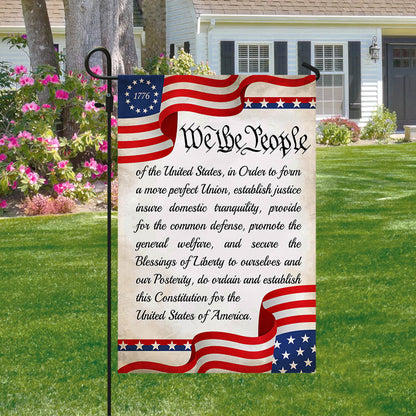Flagwix American Flag - We The People Patriotic American Betsy Ross 1776 Two-Sided Flag TPT742Fv1